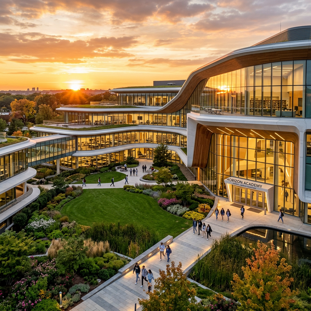 Modern School Campus